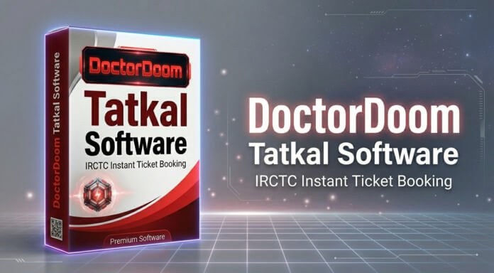 DoctorDoom Tatkal Software interface for powerful IRCTC Tatkal ticket booking