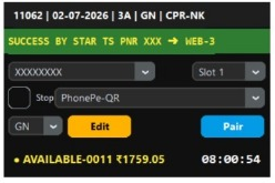 Star TS Tatkal Software - Booking success result 8