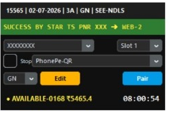 Star TS Tatkal Software - Booking success result 9