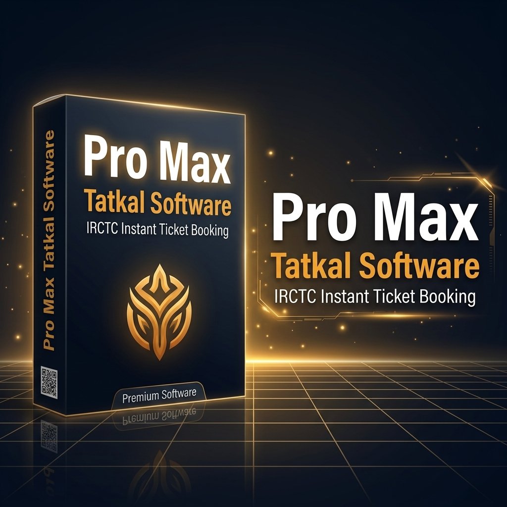 Pro Max Tatkal Software - Premium IRCTC Tatkal booking automation software for travel agents in India